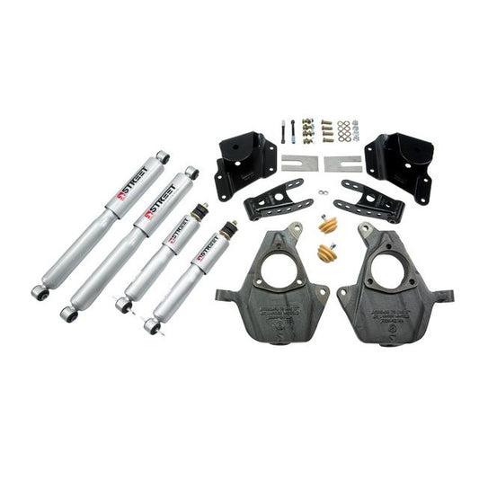 BELLTECH 948SP LOWERING KITS Front And Rear Complete Kit W/ Street Performance Shocks 1999-2000 Chevrolet Silverado/Sierra (Std Cab) 2 in. F/4 in. R drop W/ Street Performance Shocks