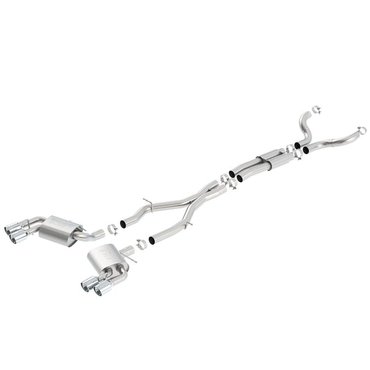 Borla 2016-2021 Chevrolet Camaro SS 3in With Dual Tips Cat-Back Exhaust System S-Type 140687