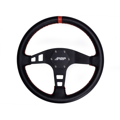 PRP-G213-Flat Leather Steering Wheel