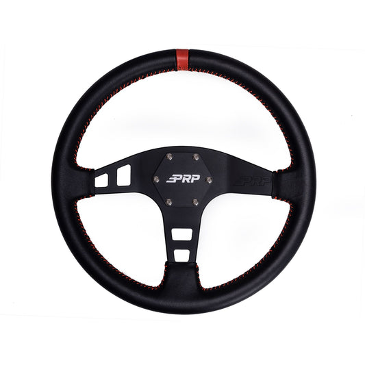 PRP-G213-Flat Leather Steering Wheel