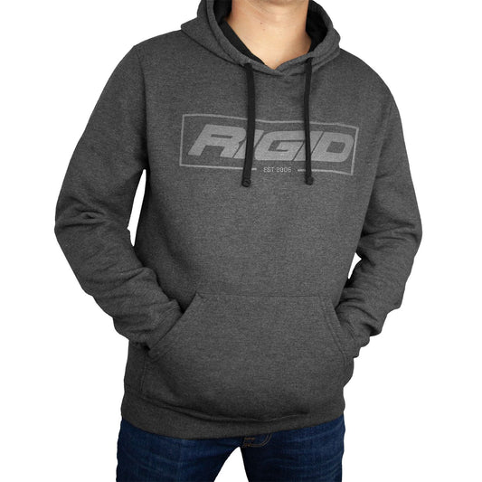 RIGID Industries Pull Over Hoodie Established 2006 Charcoal Large 1063