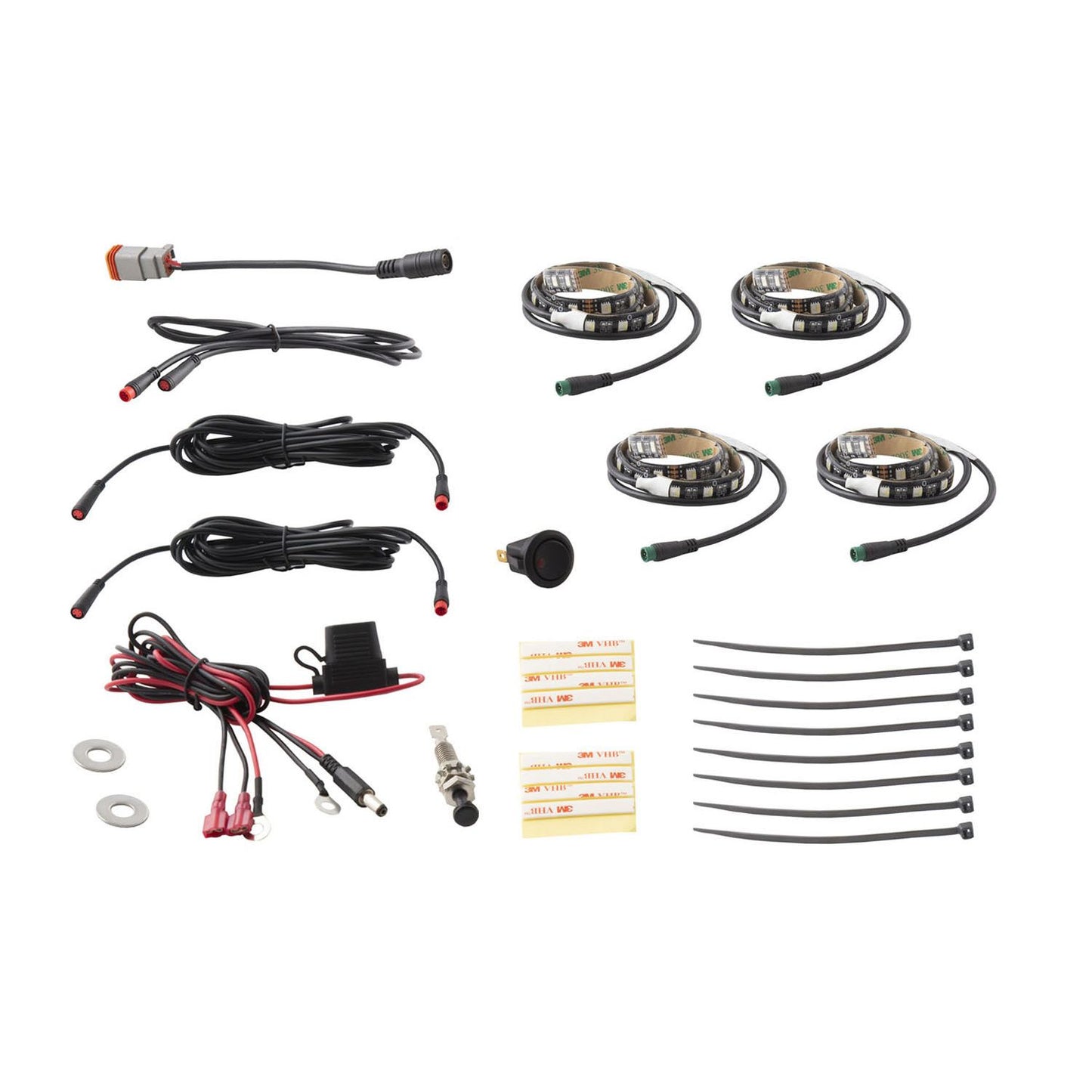 Diode Dynamics - DD0444 - RGBW Engine Bay Strip Kit 4pc
