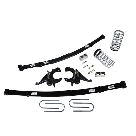 BELLTECH 616 LOWERING KITS Front And Rear Complete Kit W/O Shocks 1982-2004 Chevrolet S10/S15 Pickup 4&6 cyl. (Std Cab) 83-94 Chevrolet Blazer/Jimmy 4&6 cyl. 4 in. or 5 in. F/5 in. R drop W/O Shocks
