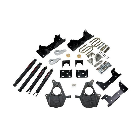 BELLTECH 657ND LOWERING KITS Front And Rear Complete Kit W/ Nitro Drop 2 Shocks 2005-2006 Chevrolet Silverado/Sierra (Std Cab w/ Factory Front Torsion bar) 3 in. or 4 in. F/6 in. R drop W/ Nitro Drop II Shocks
