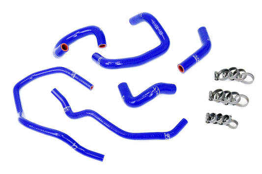 HPS Performance 3-ply Reinforced Silicone Replaces Rubber Heater And Throttle Body Coolant Hoses 57-2014-BLUE