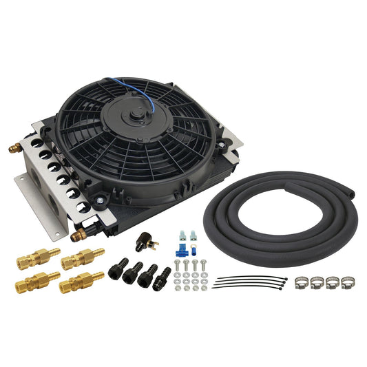 Derale 16 Pass Electra-Cool Remote Transmission Cooler Kit, -6AN Inlets 13900