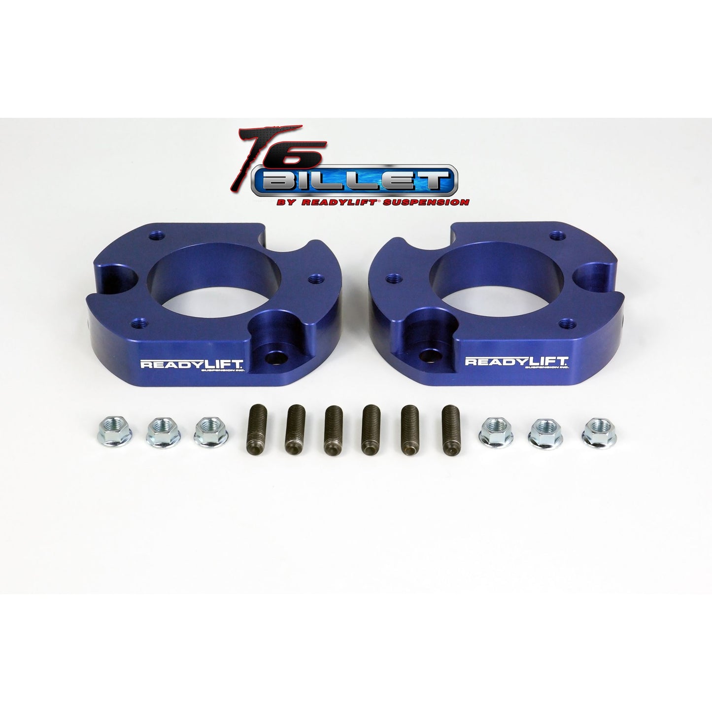 ReadyLift 2010-14 FORD RAPTOR 2.0'' Leveling Kit T6 Billet Blue T6-2055-B