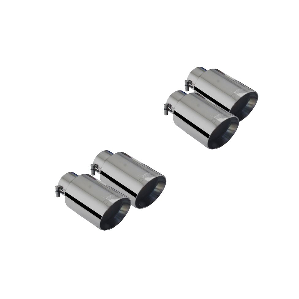 XFORCE Ford Mustang GT 2018- Twin Quad Black Tip Option (twin 4 Inch Tips) ES-FM18-BLACKTIP