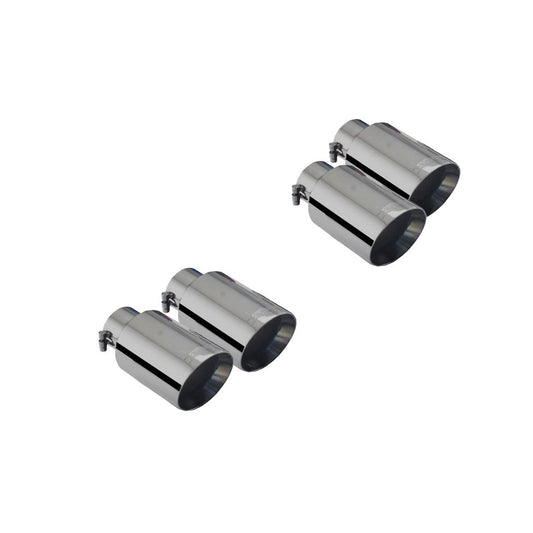 XFORCE Ford Mustang GT 2018- Twin Quad Black Tip Option (twin 4 Inch Tips) ES-FM18-BLACKTIP