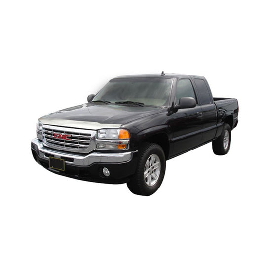 Auto Ventshade 622015 Aeroskin Flush Mount Chrome Hood Protector For 1999-2007 GMC Sierra 1500 2001-2004 Sierra 2500/3500