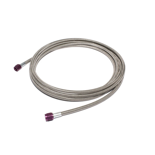 ZEX 18' (ft) Long -4AN Braided Hose with Purple Ends NS6669
