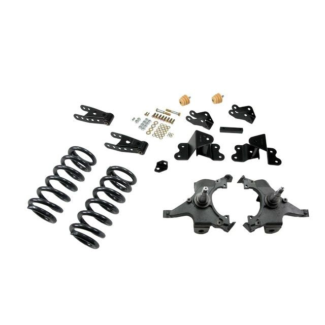 BELLTECH 700 LOWERING KITS Front And Rear Complete Kit W/O Shocks 1990-1994 Chevrolet Silverado/Sierra C1500 (454 SS Only) 88-98 Chevrolet Silverado/Sierra C2500 (All ext 8 Lug) 3 in. F/4 in. R drop W/O Shocks