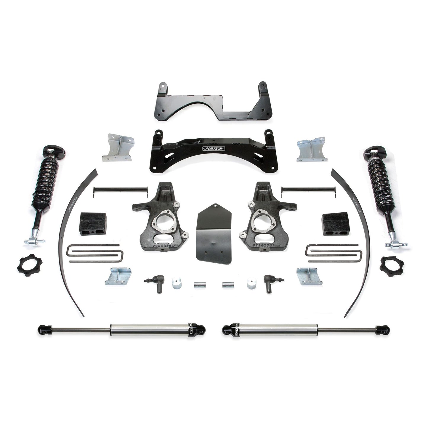 Fabtech 6" BASIC SYS W/ DL 2.5 & 2.25 14-18 GM C/K1500 P/U W/ OE ALM OR STMP STL UCA K1068DL