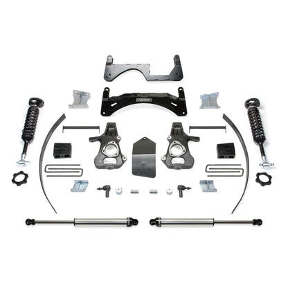 Fabtech 6" BASIC SYS W/ DL 2.5 & 2.25 14-18 GM C/K1500 P/U W/ OE ALM OR STMP STL UCA K1068DL