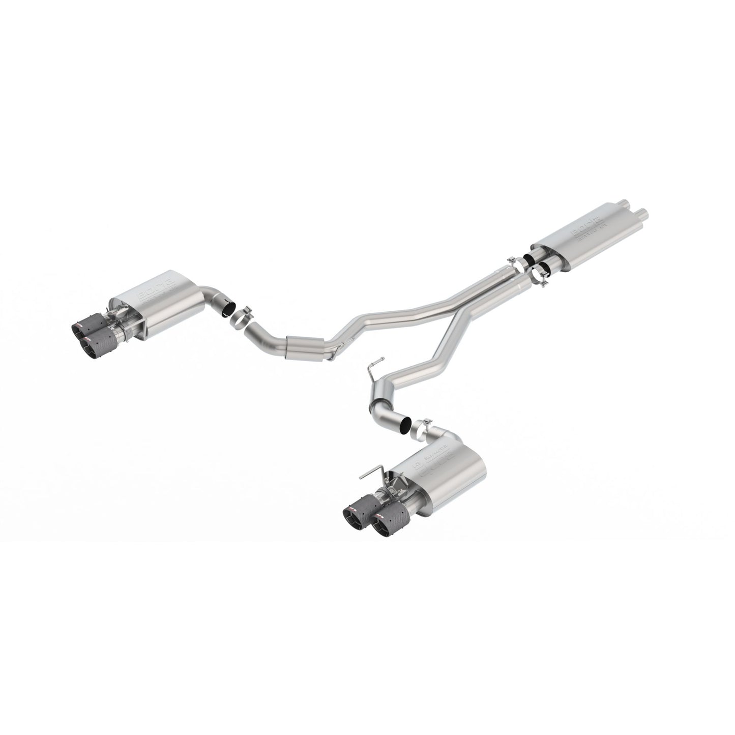 Borla 2018-2020 Ford Mustang GT Cat-Back Exhaust System ECE Approved Touring 1014046CF