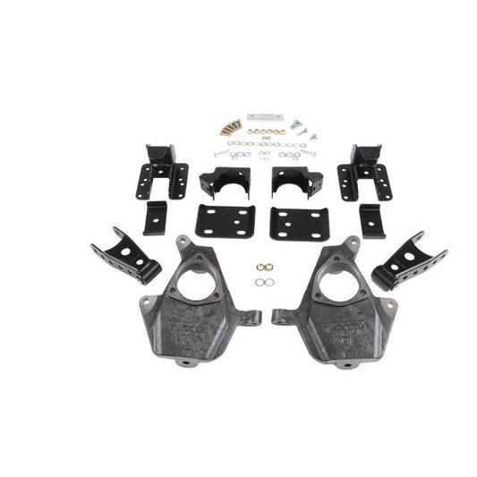 BELLTECH 641 LOWERING KITS Front And Rear Complete Kit W/O Shocks 2007-2013 Chevrolet Silverado/Sierra ((All Cabs) 2WD/4WD) 2 in. F/4 in. R drop W/O Shocks