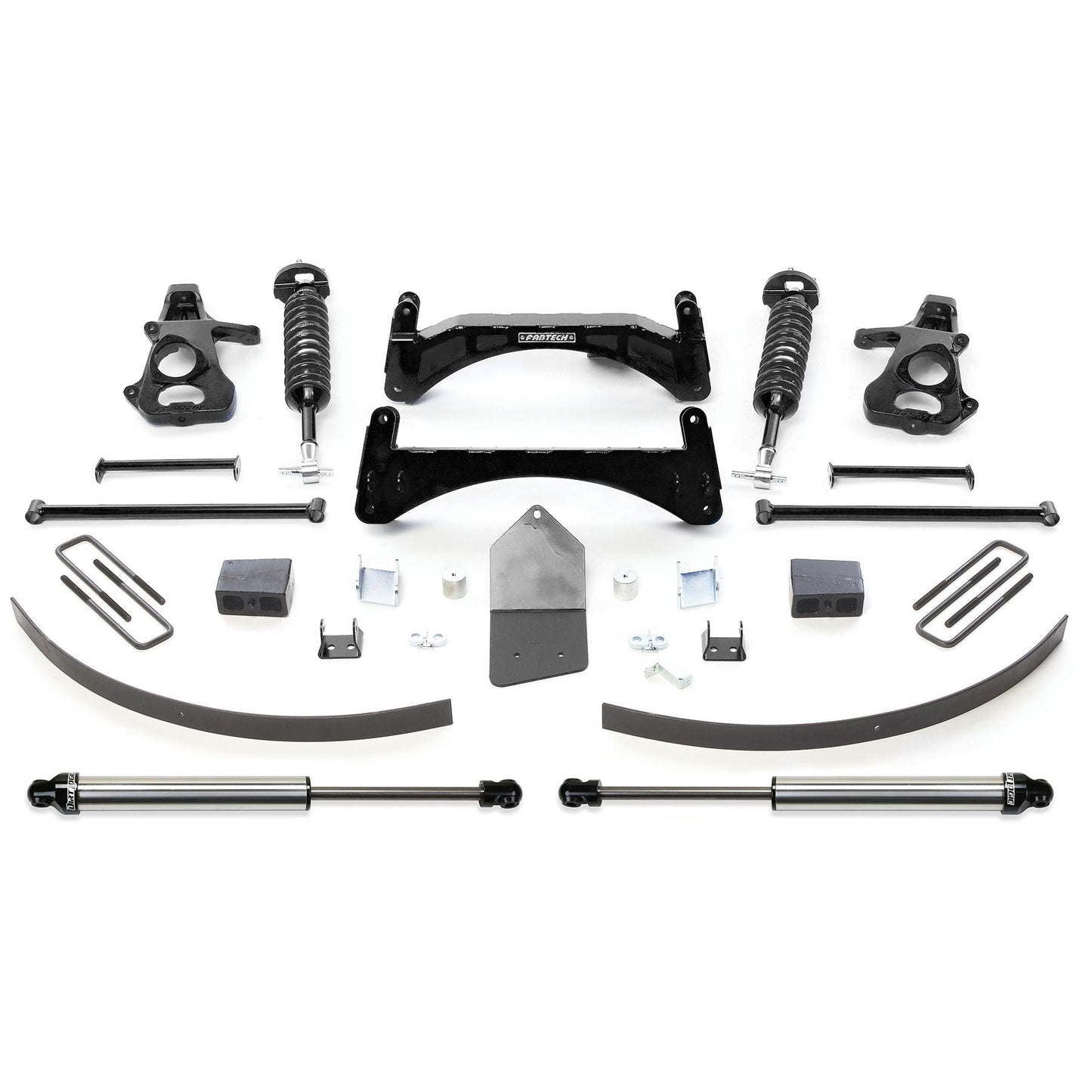 Fabtech 6" PERF SYS W/DLSS 2.5C/Os & RR DLSS 07-13 GM C1500 P/U W/O AUTORIDE 2WD K1028DL