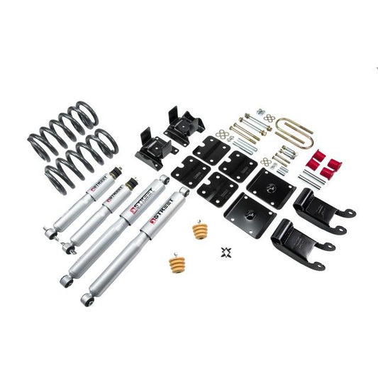 BELLTECH 772SP LOWERING KITS Front And Rear Complete Kit W/ Street Performance Shocks 1985-1995 Chevrolet Astro/Safari (2WD w/ Factory Composite Leaf) 2.5 in. F/2.5 in. R drop W/ Street Performance Shocks