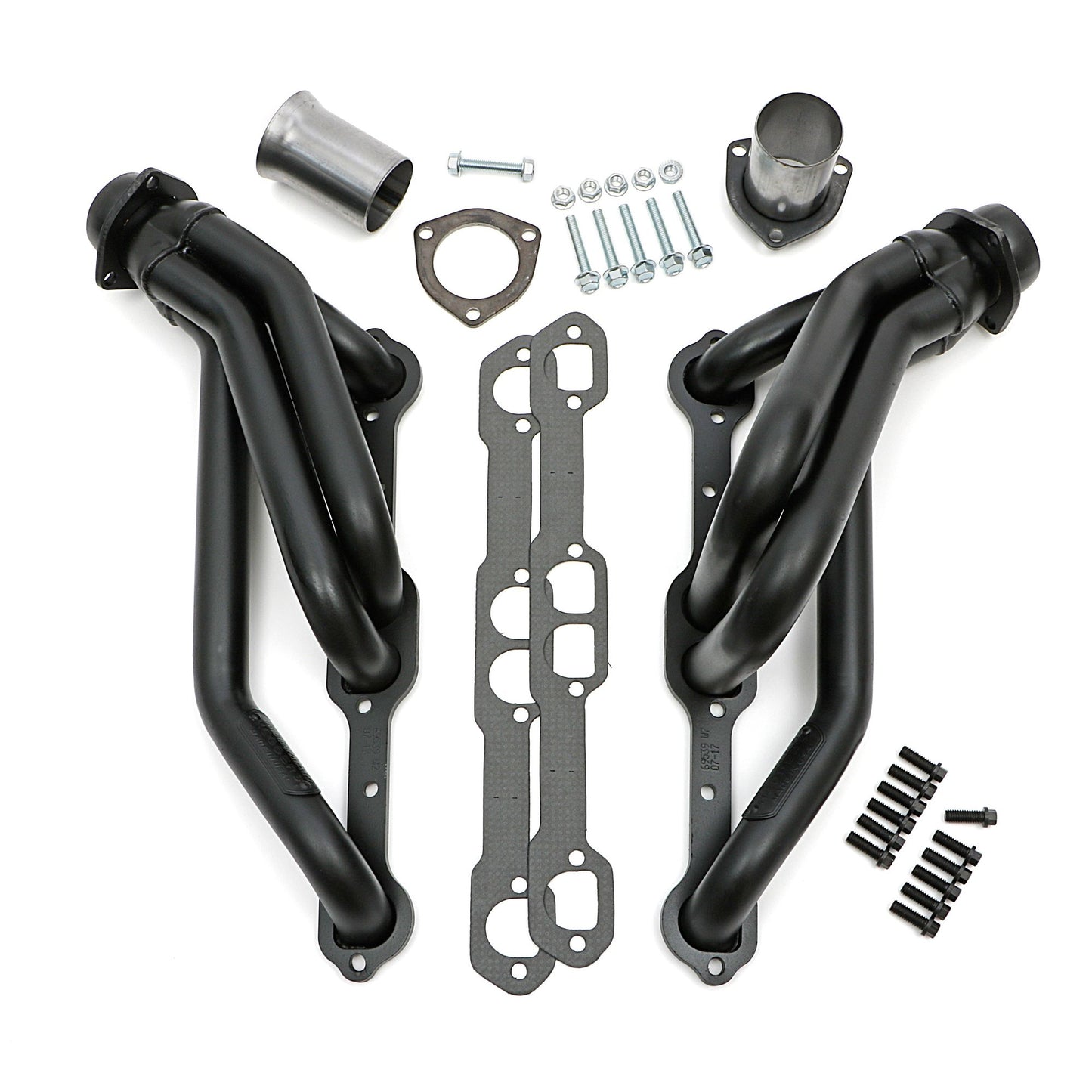 Hedman Hedders STANDARD UNCOATED ENGINE SWAP HEADERS; 1-1/2 IN. TUBE DIA.; 2-1/2 IN. COLL.; D-PORT HEADS; MID-LENGTH DESIGN 69539