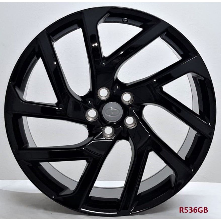 22" X 9" Gloss Black Aluminum Wheels Set - Dynamic Performance - R536-GB-22x9-5x108-45-63.4