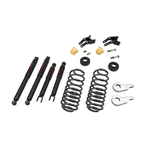 BELLTECH 757ND LOWERING KITS Front And Rear Complete Kit W/ Nitro Drop 2 Shocks 2000-2006 Chevrolet Tahoe/Suburban/Avalanche/Yukon (2WD/4WD) 1 in. or 2 in. F/2 in. or 3 in. R drop W/ Nitro Drop II Shocks