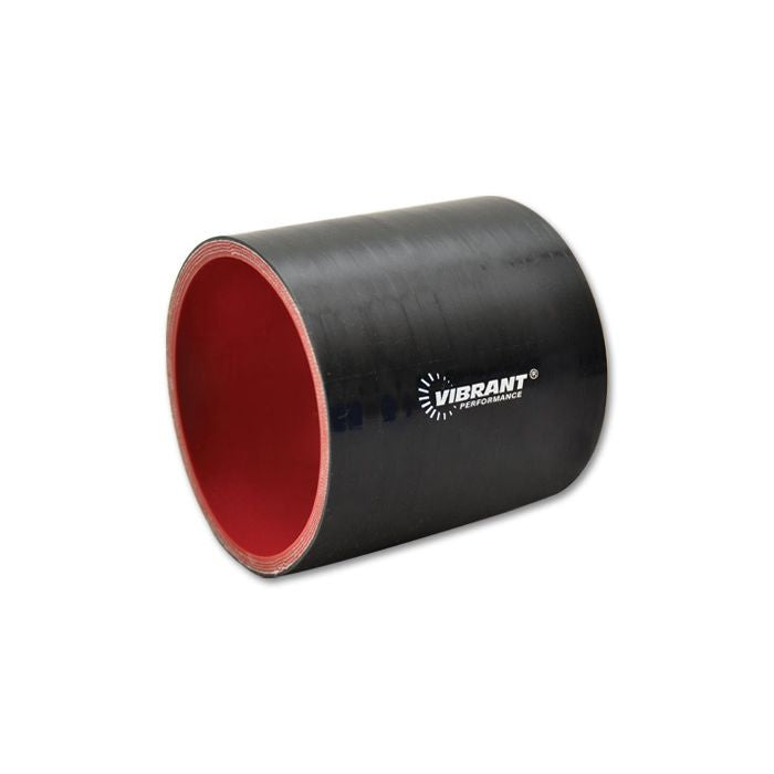 Vibrant Performance - 19812 - Straight Hose Coupler 1.625 in. I.D. x 3.00 in. Long - Gloss Black