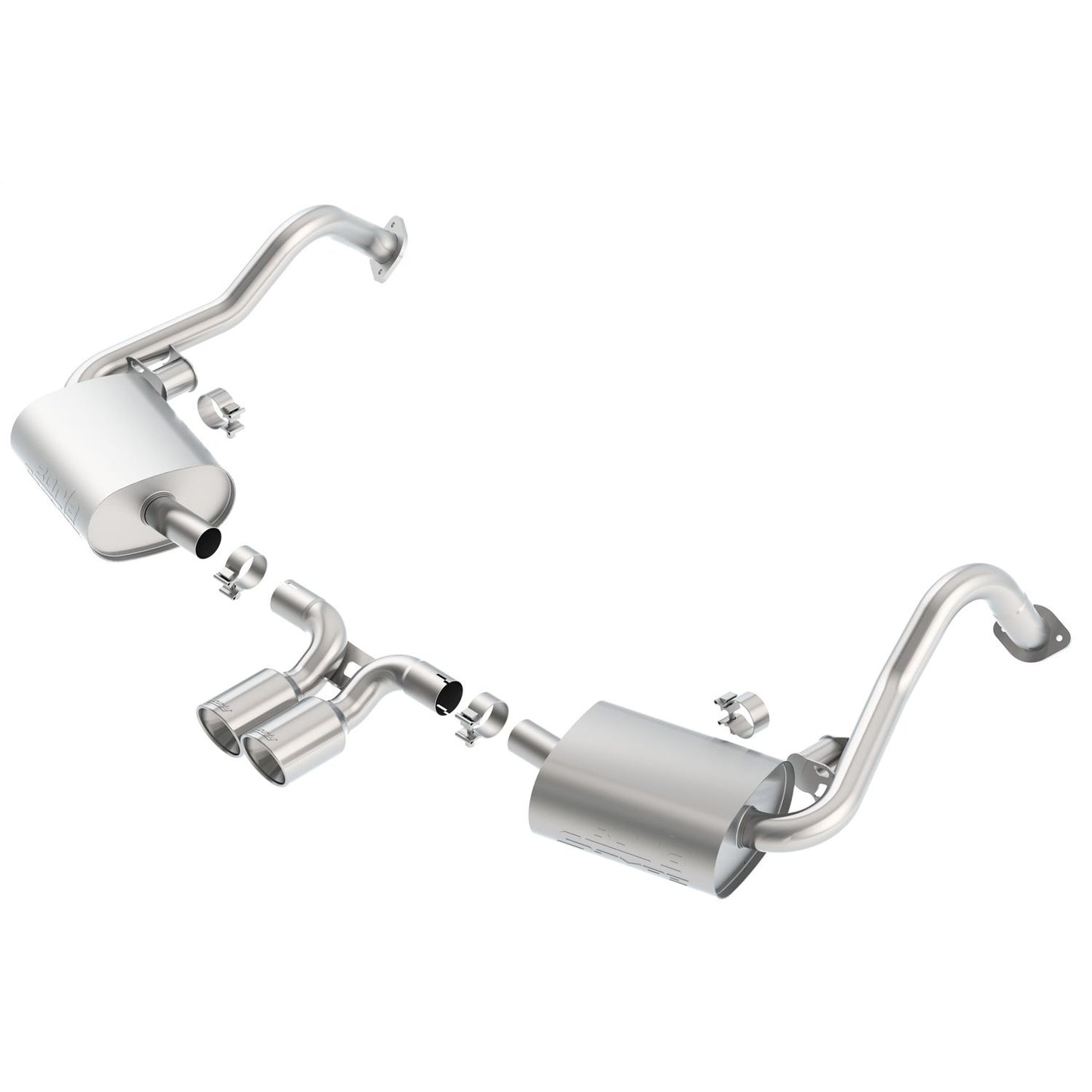 Borla 2013-2016 Porsche Cayman/ Cayman S/ Boxster/ Boxster S Cat-Back Exhaust System S-Type 140534