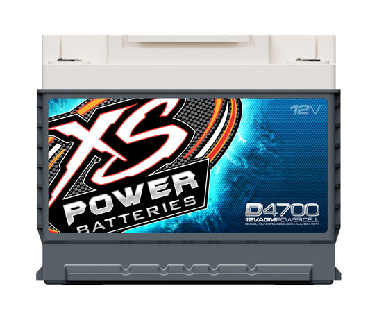 XS Power Batteries 12V AGM D Series Batteries - M6 Terminal Bolts Included 2900 Max Amps D4700
