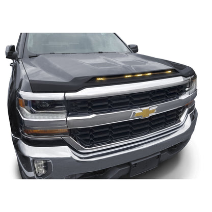 Auto Ventshade 753123 Aeroskin LightShield Hood Protector For 2016-2018 Chevrolet Silverado 1500 2019 Chevrolet Silverado 1500 LD