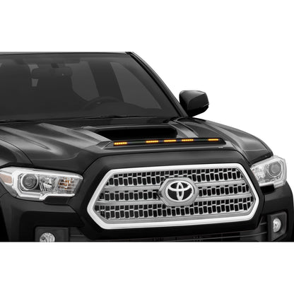 Auto Ventshade 753094-218-B Aeroskin LightShield Color Hood Protector Midnight Black Metallic For 2018-2021 Toyota Tundra