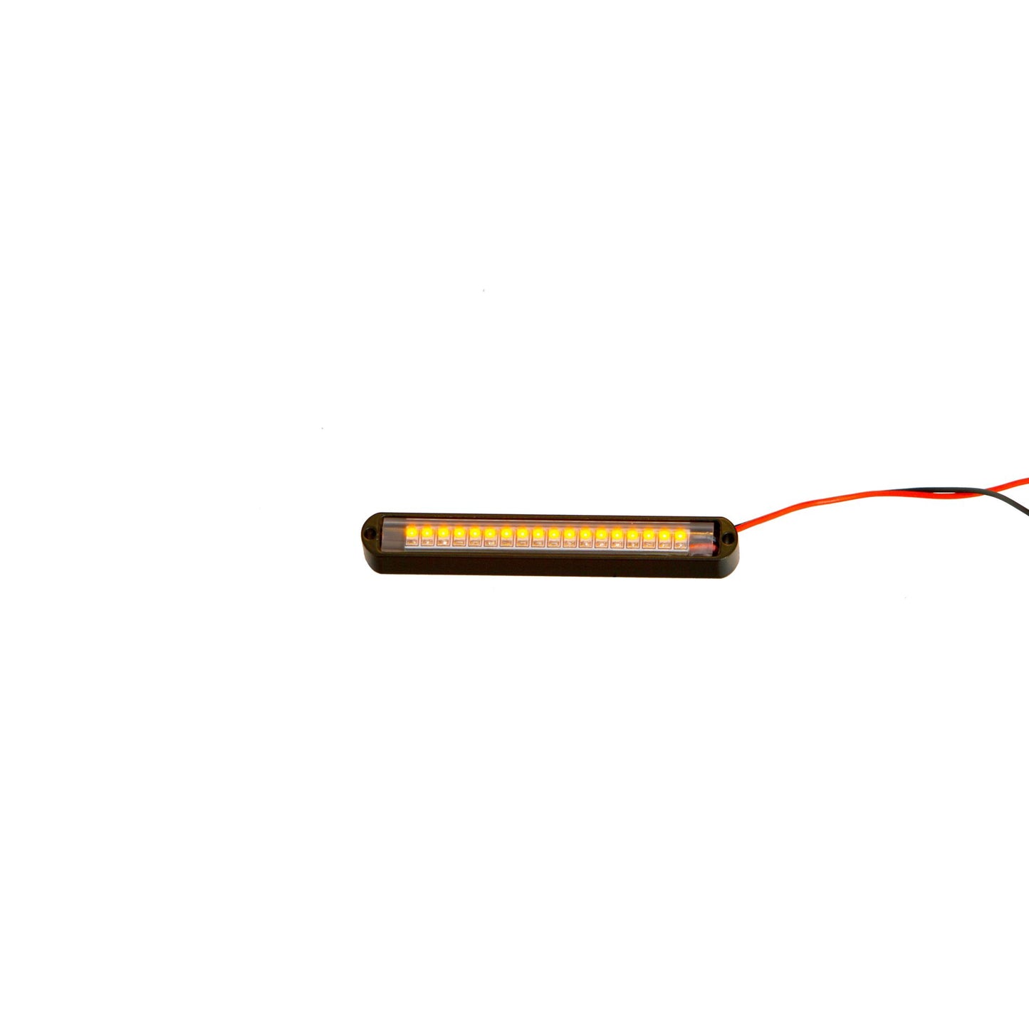 Lazer Star Lights BLACK BILLETLED 4" AMBER-BACK MOUNT LS544A-2