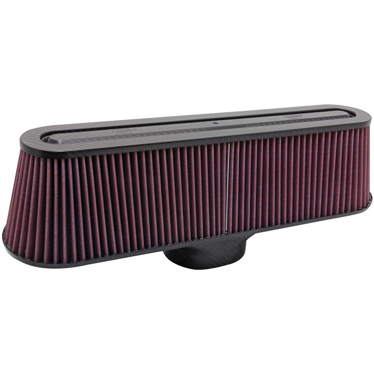 K&N RP-5135 Universal Air Filter - Carbon Fiber Top and Base