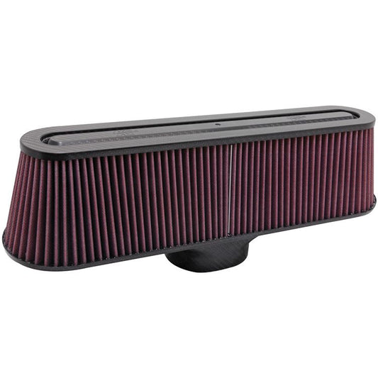 K&N RP-5135 Universal Air Filter - Carbon Fiber Top and Base
