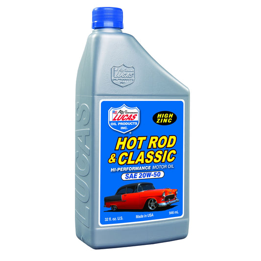 Lucas Oil Products Hot Rod & Classic Car HP Motor Oil SAE 20W-50 10689