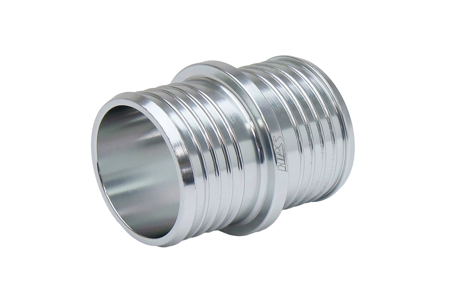 HPS Performance Multi-ribbed Aluminum Hose Union 1-1/2" OD Silver AHU-150-SL
