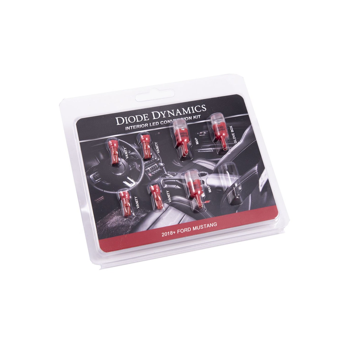 Diode Dynamics - DD0357 - 2018 Mustang Interior Kit - Stage 1 (Red)
