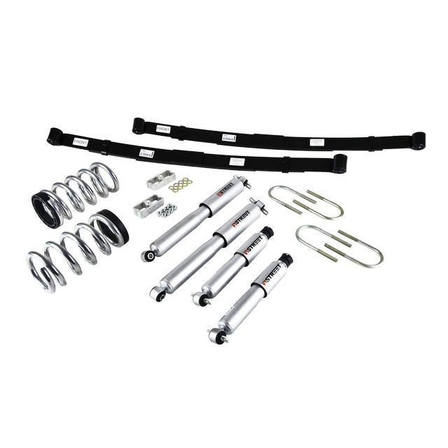 BELLTECH 569SP LOWERING KITS Front And Rear Complete Kit W/ Street Performance Shocks 1998-2003 Chevrolet Blazer/Jimmy 6 cyl. 2 in. or 3 in. F/4 in. R drop W/ Street Performance Shocks