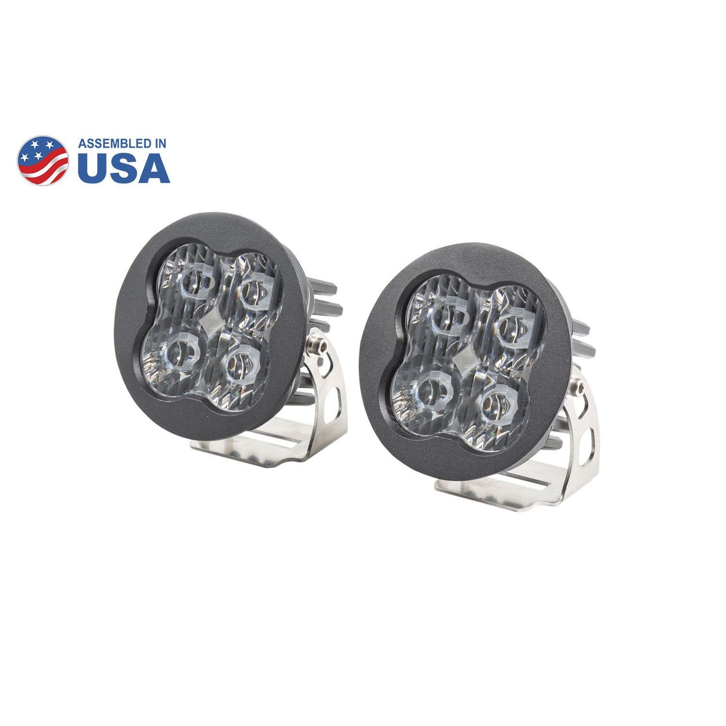 Diode Dynamics - DD6144P - Worklight SS3 Pro White SAE Driving Round (pair)