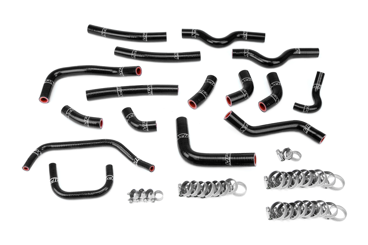 HPS Performance 3-ply Reinforced Silicone Replaces Rubber Heater And Bypass Coolant Hoses 57-1911-BLK