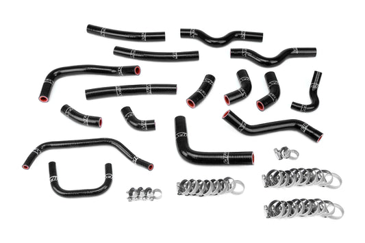 HPS Performance 3-ply Reinforced Silicone Replaces Rubber Heater And Bypass Coolant Hoses 57-1911-BLK