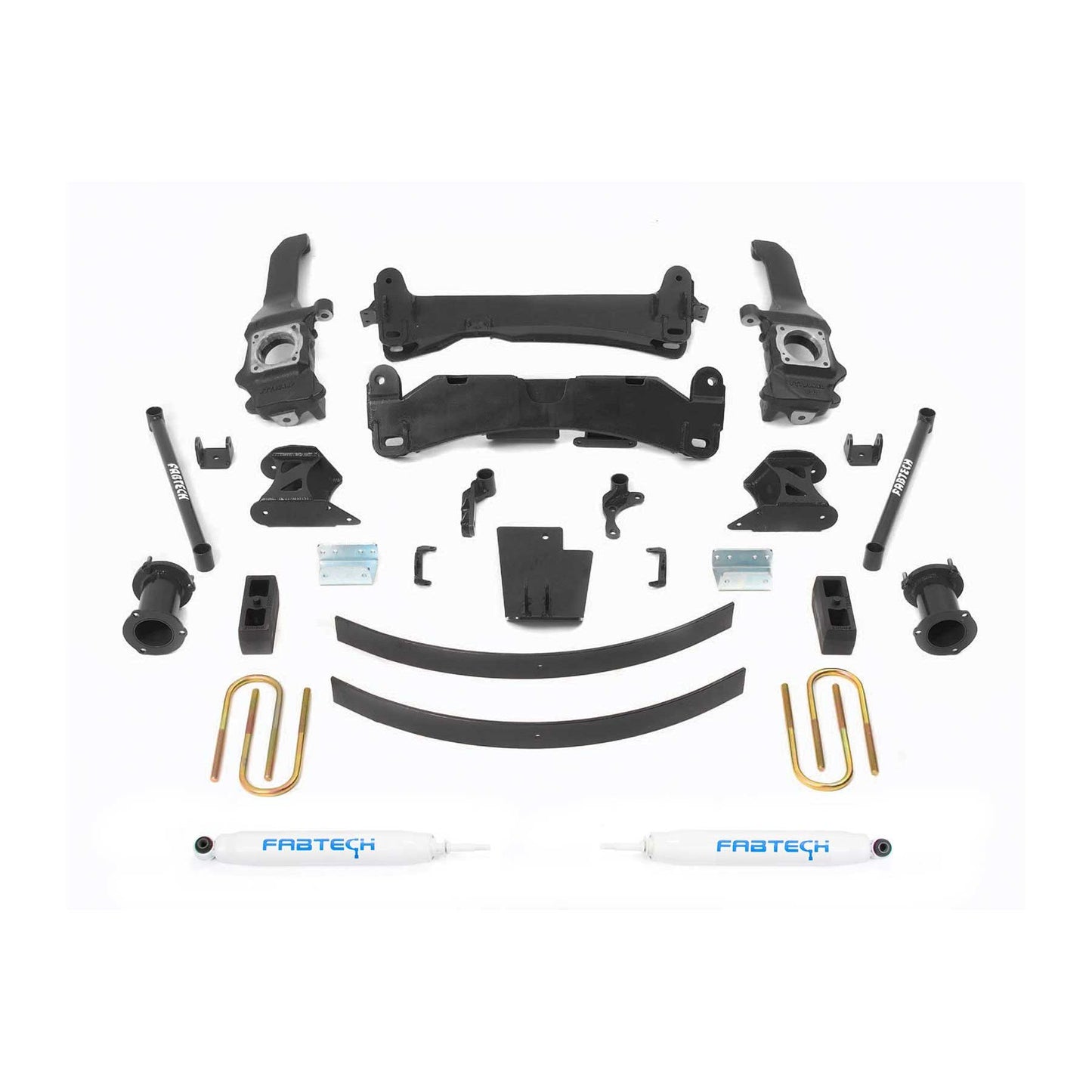 Fabtech 6" BASIC SYS W/PERF SHKS 05-14 TOYOTA TACOMA 4WD/ 2WD 6 LUG MODELS ONLY K7019