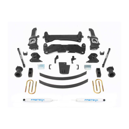 Fabtech 6" BASIC SYS W/PERF SHKS 05-14 TOYOTA TACOMA 4WD/ 2WD 6 LUG MODELS ONLY K7019