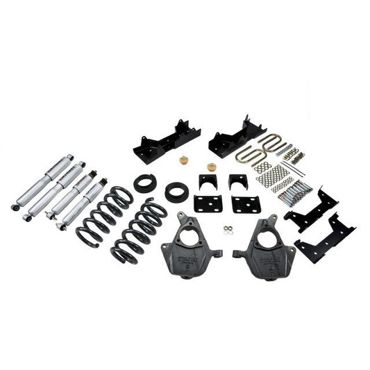 BELLTECH 675SP LOWERING KITS Front And Rear Complete Kit W/ Street Performance Shocks 2004-2006 Chevrolet Silverado/Sierra (Crew Cab 4DR) 4 in. or 5 in. F/6 in. R drop W/ Street Performance Shocks