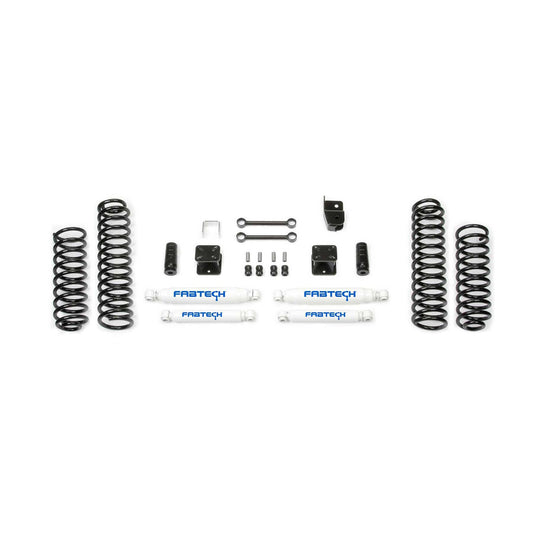 Fabtech 3" SPORT SYSTEM W/ PERF SHKS 2007-18 JEEP JK 4-DOOR K4048