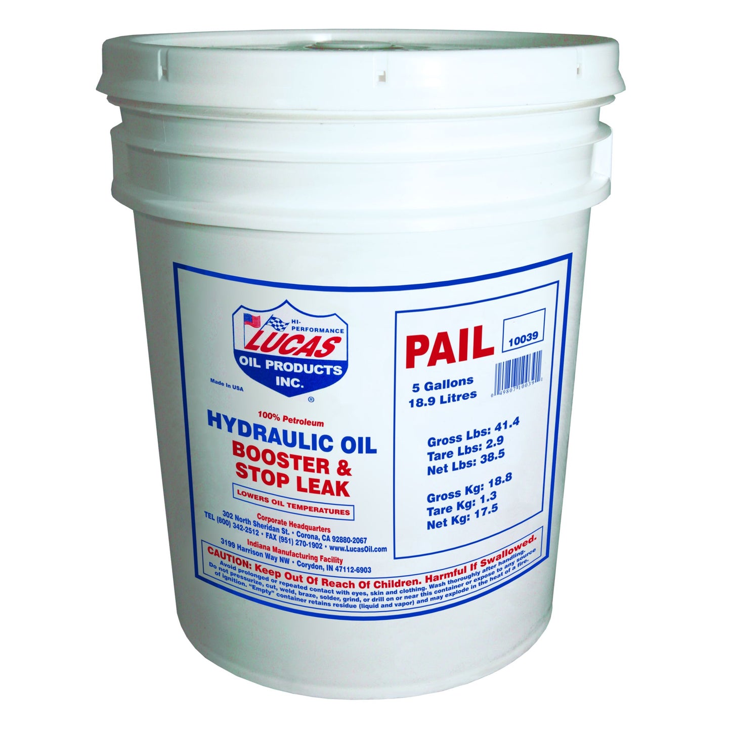 Lucas Oil Products Hydraulic Oil Booster & Stop Leak 10039