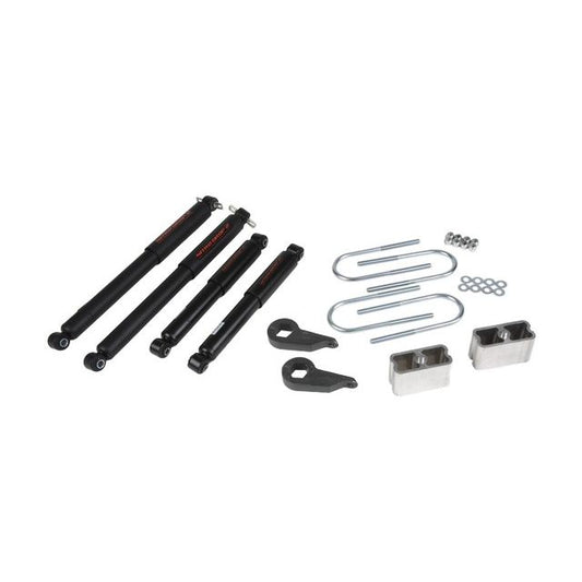 BELLTECH 636ND LOWERING KITS Front And Rear Complete Kit W/ Nitro Drop 2 Shocks 1982-1997 Chevrolet S10/S15 Pickup Blazer (4WD exc. ZW-7 option) 1 in. or 3 in. F/3 in. R drop W/ Nitro Drop II Shocks