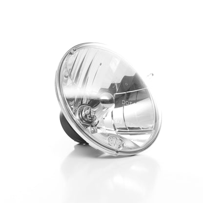 KC HiLiTES 7 in Headlight - H4 Halogen - Single Headlight - SAE/ECE - 55W/60W Driving Beam - Universal / 97-06 Jeep TJ 4230