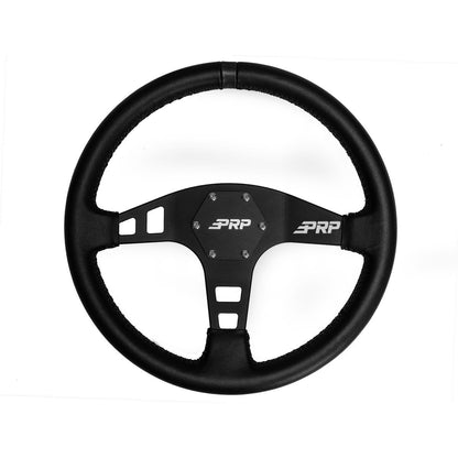 PRP-G210-Flat Leather Steering Wheel