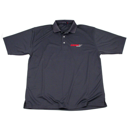 COMP Cams Gray COMP Cams Logo Dri Mesh Large Polo Shirt COMP-C1016-L