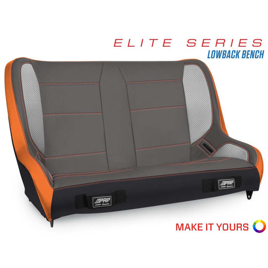 PRP-A9212-Elite Series Low Back Rear Suspension Bench Seat